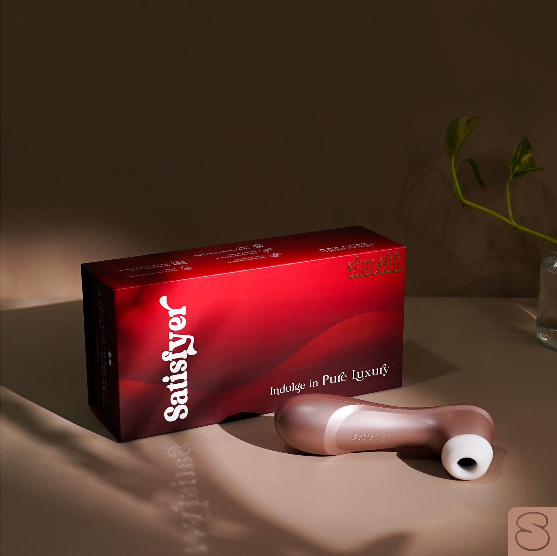Satisfyer suction massager India with luxury packaging box by Shusshh