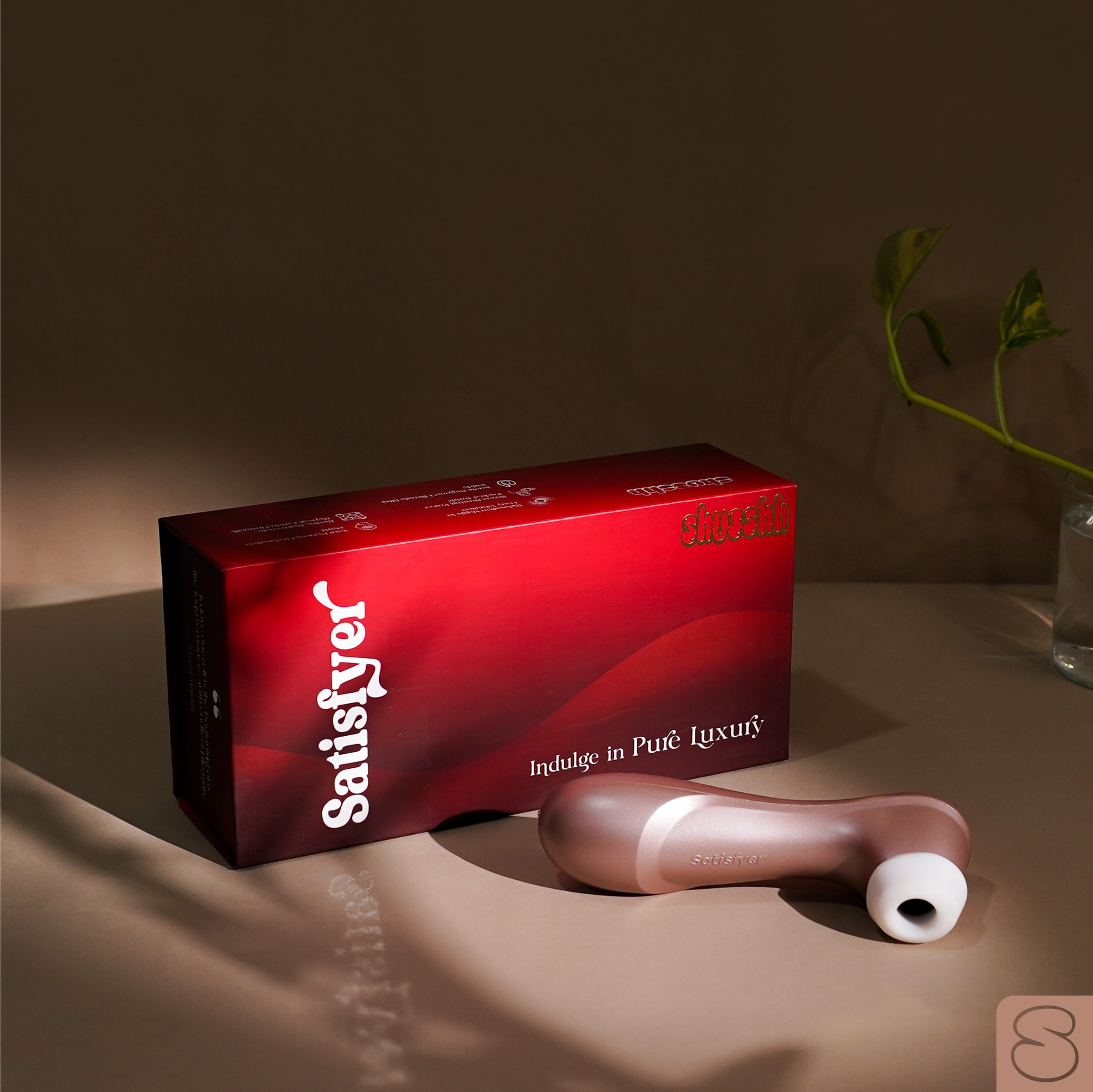 Satisfyer suction massager India with luxury packaging box by Shusshh