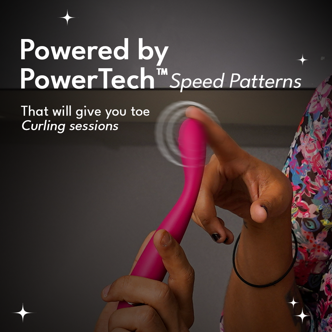 Testing the Crave massager’s speed – smooth, powerful, and toe-curling