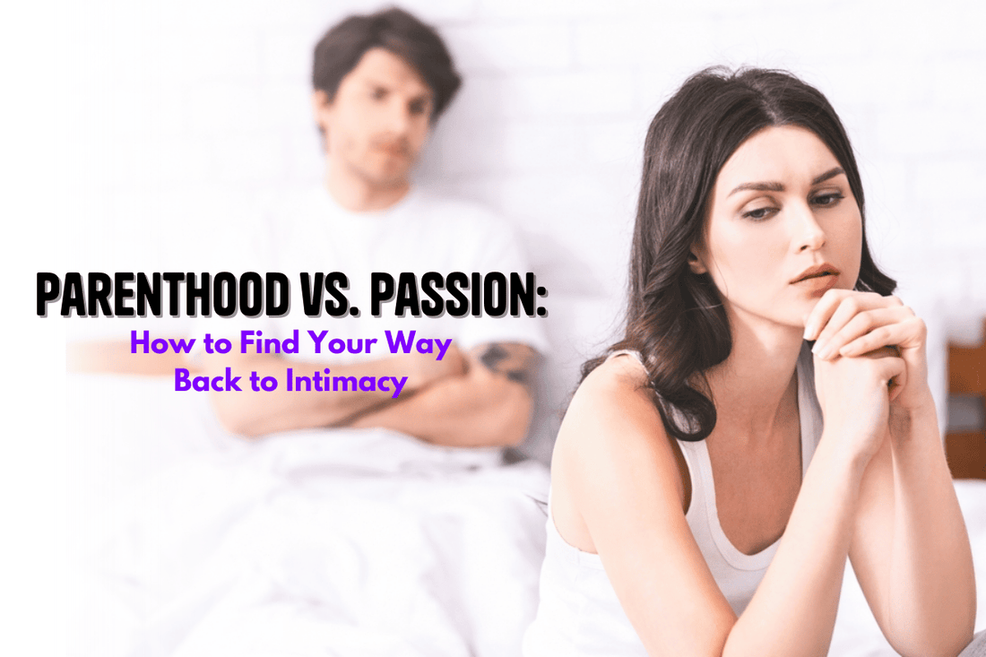 Couple struggling with intimacy after parenthood, highlighting the challenge of balancing parenthood and passion. How to rediscover passion and intimacy in a relationship after becoming parents