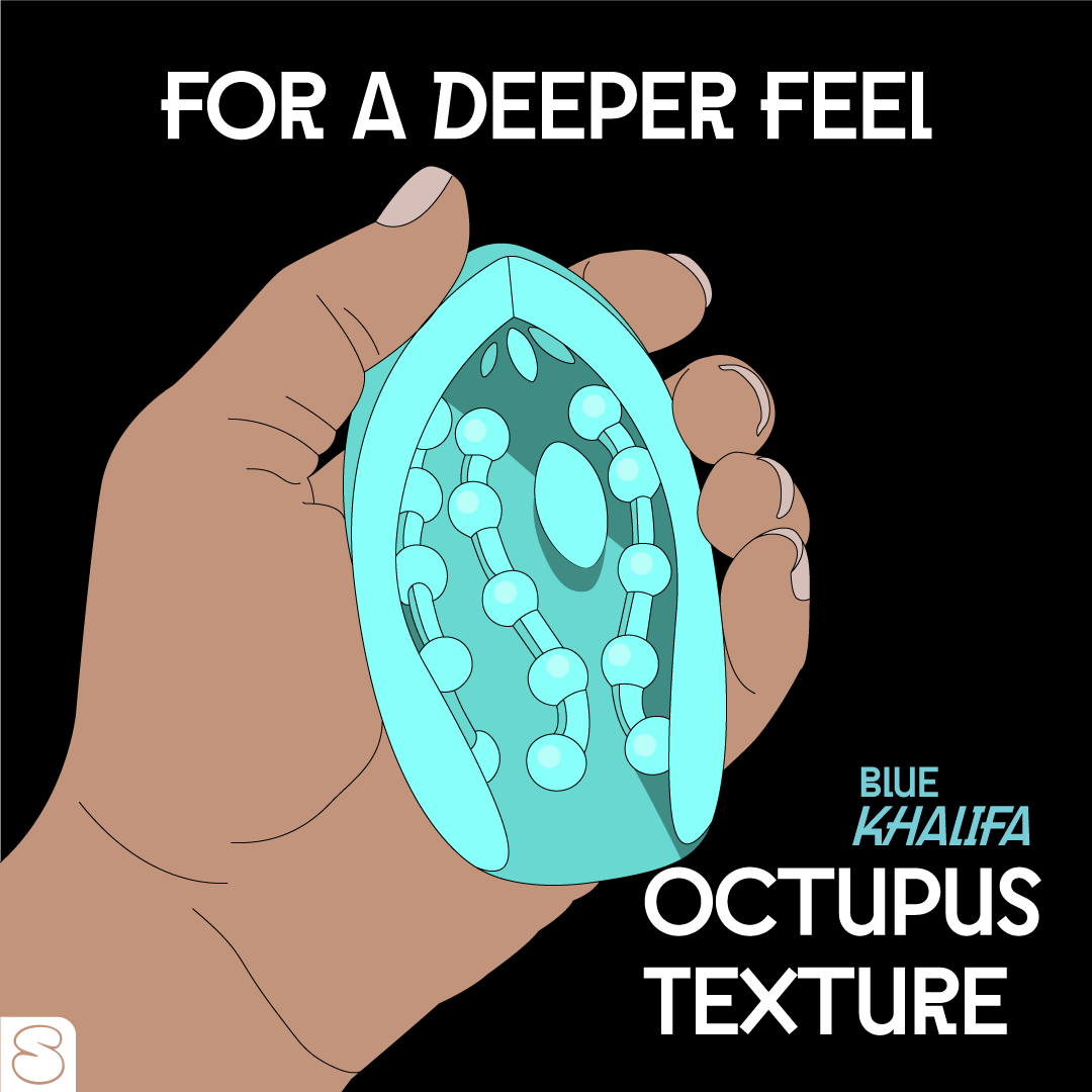 Blue Khalifa textured sleeve for deeper pleasure – Buy Couple Massager Combo India